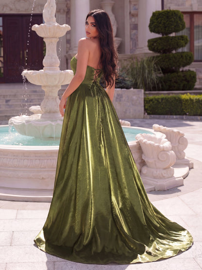Off-Shoulder Lace A-Line Evening Gown — authorized product image 2