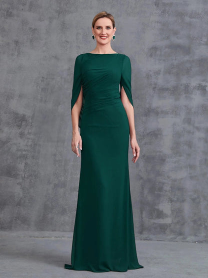 Additional product view of Mermaid Hem Chiffon Maxi Mother-of-the-Bride Dress
