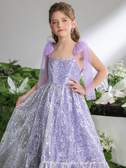 Tween Girls' Tie Shoulder Sparkling Sequin Cami Dress — authorized product image 6